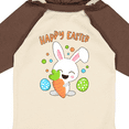 thumbnail image 4 of Inktastic Happy Easter Bunny with Eggs and Carrot Boys or Girls Long Sleeve Baby Bodysuit, 4 of 5
