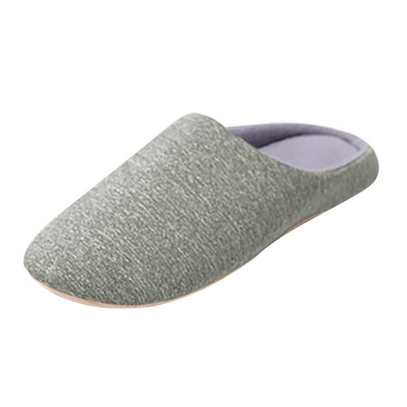

Slippers for Women Slippers for Women Round Toe Flats Plus Velvet House Slippers for Women Shoes Womens Slippers Polyester Grey 44-45