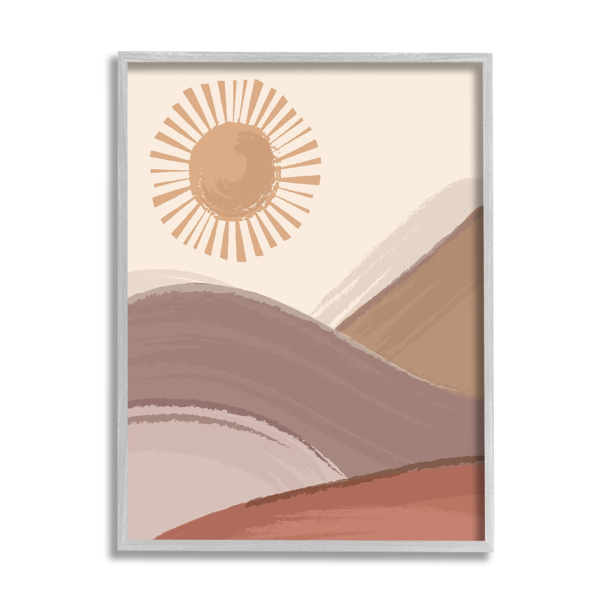 Stupell Industries Sun Rise Sandy Dunes Landscape Bohemian Children's Illustration,16 x 20, Design by Lisa Perry Whitebutton