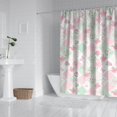 thumbnail image 2 of Pioneer Flower Floral Print Pattern Shower Curtain 72"x72", Bathroom Decorative Shower Curtain Set with 12 Hooks, Waterproof Washable, 2 of 6