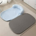 thumbnail image 4 of Dog Bed for Small Pets Breathable Cooling Summer Cat Bed with Pillow and Zip Washable Removable Non-Slip Soft Pet Bed 13.7''x17.7'' Gray, 4 of 4