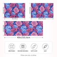 thumbnail image 2 of Ryvnso Satin Pillowcase Blue and Red Roses Flower Pillow Cases Standard Size 26x20in, 2 of 6