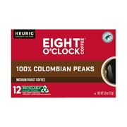 Eight O'Clock 100% Colombian Peaks Medium Roast Coffee 12 Count K-Cup Pods