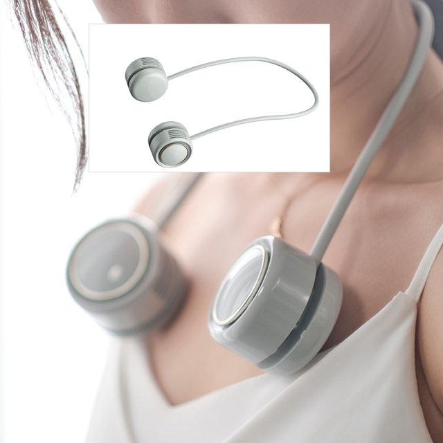 Haofy Ventilador De Cuello Portátil Ventilador Sin Aspas USB Recargable 3 Velocidades Manguera Flexible Diseño De Moda, Diseño Compacto Para Niños, Ancianos