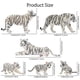 thumbnail image 2 of Figuras de animales Toymany White Tigers Family, 6 unidades, 2 of 9