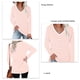 thumbnail image 3 of Top A Rayas Con Cuello En V, Sudadera De Manga Larga Suelta Agradable A La Piel Con Abertura Lateral Para La Oficina ANGGREK Otros, 3 of 5