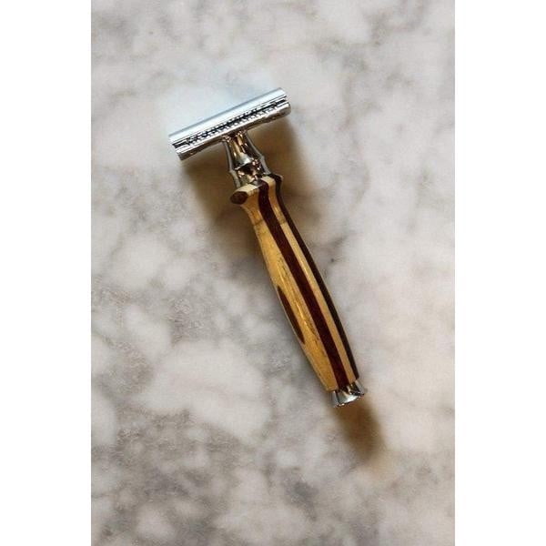 WCS Natural Collection Razor 38WS, Rosewood  and  White Ash-Closed Comb