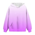 thumbnail image 6 of JUMEYU Cute Tops for Teen Girls Girls Sweatshirt Casual Girls Hoodies Basic Pullover Hooded Sweatshirt Hoodie for Girls Size 9-10 (Purple,9-10 Years), 6 of 6