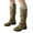 Green, variant on Oyedens Knee High Work Boots for Women Vintage Winter Knit Leather Slouchy Riding Combat Long Boots