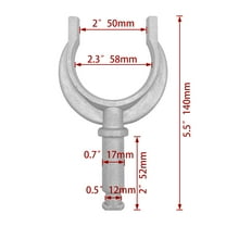 BERTDOMD Oar Lock Holder Clamp On Oarlock Socket Marine Hardware for Row Boat Accessories