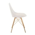 thumbnail image 3 of OSP Home Furnishings Oakley Chair in White Faux Leather with Gold Chrome Base, 3 of 7