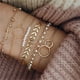 thumbnail image 1 of Pulseras para mujer, regalos para mujer, moda para mujer, acero inoxidable, muchos estilos, brazalete abierto, brazalete de cadena, pulsera, 1 of 5