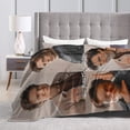 thumbnail image 5 of Blanket Sebastians Actors Stan Throw Flannel Blankets Warm Soft Cozy Fuzzy Air Conditioning Blanket for Living Room Sofa Bed Gift Blankets for All Seasons 40"x50", 5 of 6