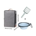 thumbnail image 3 of Portable Waterproof Foldable Pet Litter Box - Travel Litter Pan Fabric Outdoor Cats Toilet, Disposable No-Wash Design, Easy Clean Storage, Camping Use, 3 of 6