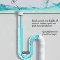 thumbnail image 2 of EXLEAF 2026 New Drain Clog Remover Tool,78-Inch Sink Snake Cleaner Drain Auger Sewer Toilet Dredge for Sink, Toilet, Shower, Bathtub, Pipe, Drain, 2 of 7