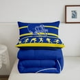 thumbnail image 5 of American Football Comforter King Size,Football Bedding Sets for Kids Boys Girls,Blue Yellow Sports Comforter Sets,Football City Team Duvet Insert with 2 Pillowcases(Los Angeles), 5 of 7