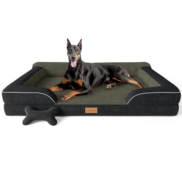 Cama para Perro CWAWZ XXL Ortopédica con Gel Refrescante 135x107 cm Negra