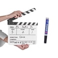 thumbnail image 3 of Clapboard Acrylique Professionnel Effaçable à Sec Film TV Réalisateur Scène d'Action Clapboard Ardoise, 3 of 8