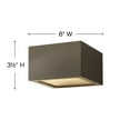 thumbnail image 3 of Hinkley Lighting - Kube - 8W LED Small Outdoor Flush Mount in Modern Style - 6, 3 of 7