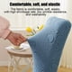 thumbnail image 4 of Funda para Silla de Punto Elástico, Protector para Silla de Comedor Engrosado, Cubre Asiento y Respaldo con Cintas, 58x45 cm / 22.83x17.72 pulgadas, Material de Pelusa para Hogar, Oficina, 4 of 6