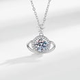 thumbnail image 4 of Dazzling Star Shaped Moissanite Pendant Necklace for Women 1ct Moissanite Necklace for Female Gift for Women Simulated Diamond Necklace, 4 of 7