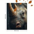 thumbnail image 3 of Realistic Rhino Portrait Canvas Print, Wall Art for Living Room, Bedroom, Office, Hallway, Study, 3 of 8