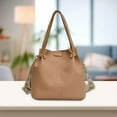 thumbnail image 6 of EHJRE Bucket Bag for Women Detachable Shoulder Strap Portable Stylish Commuting Travel Brown, 6 of 9