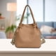 thumbnail image 1 of Bolso tipo cubo para mujer, bolso de viaje, bolso de hombro de piel sintética moderno para mujer Marrón, 1 of 9