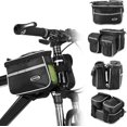 thumbnail image 5 of bike top tube bag, Cycling Bike Top Tube Bag with Rain Cover Waterproof Mountain Bicycle Front Frame Pannier Bag Pack, 5 of 5