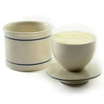 thumbnail image 4 of Norpro White Porcelain Butter Crock Keeper, Blue, Dishwasher Safe, 10 x 8 x 8 Inches, 4 of 5