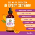 thumbnail image 6 of (2 pack) MaryRuth's Quercetin Liquid Drops Herbal Supplement, Lemon-Flavored, 500mg, Vegan, Dairy-Free, Gluten-Free, Unisex, 1-Count, 4 fl oz, 6 of 11