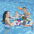 thumbnail image 3 of Swim Central 46.5" Underwater Creatures Mommy and Us Dual Inflatable Swimming Pool Float, 3 of 4