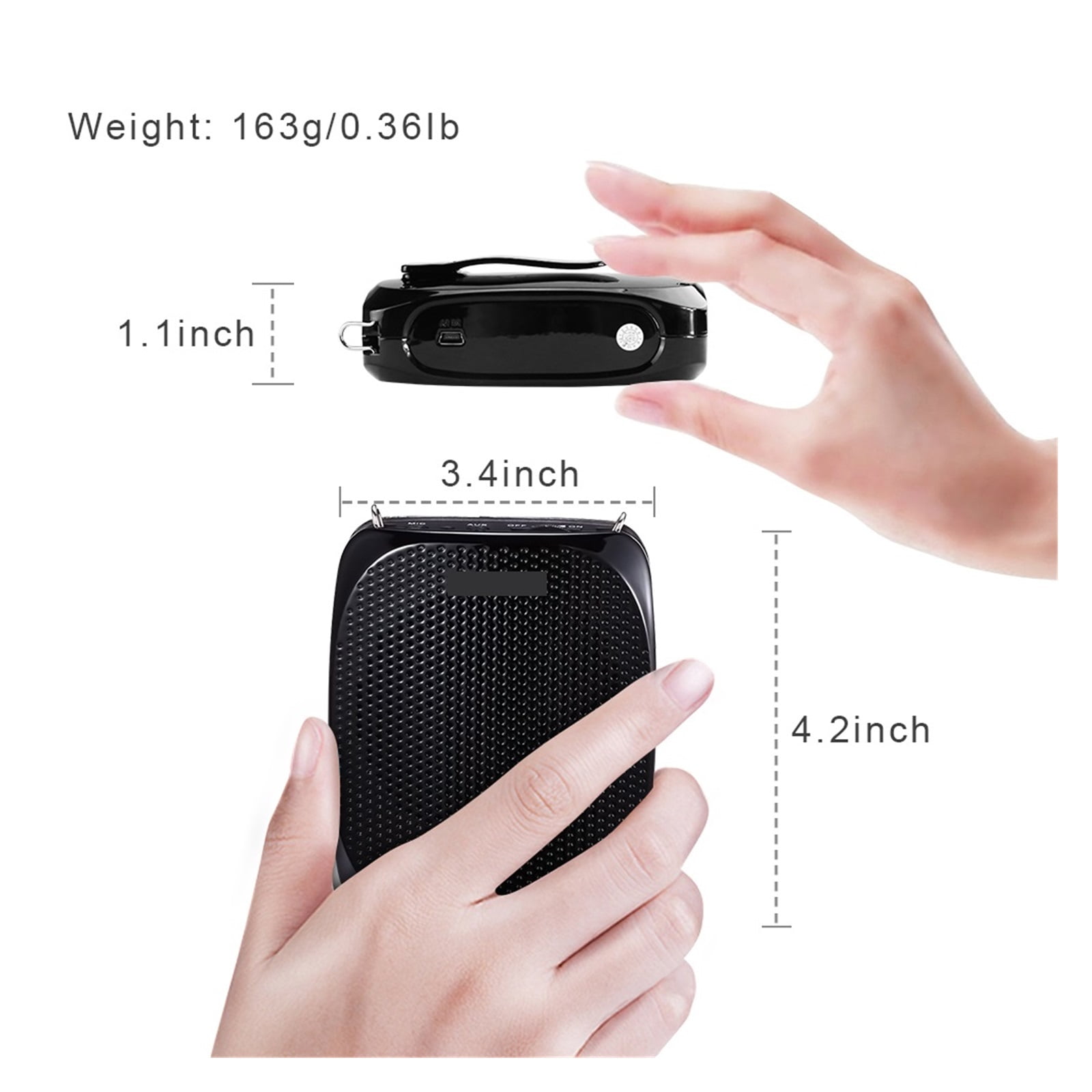 Wireless Portable Audio Loudspeaker USB Voice Amplifier For Teacher ,Clear and Reliable
