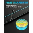 thumbnail image 3 of BLUEWING Braided Fishing Line 8 Strands PE Braid Fishing Lines Thin Diameter & Abrasion Resistant Fishing String for Saltwater Fishing 15LBS 300YD Blue, 3 of 7