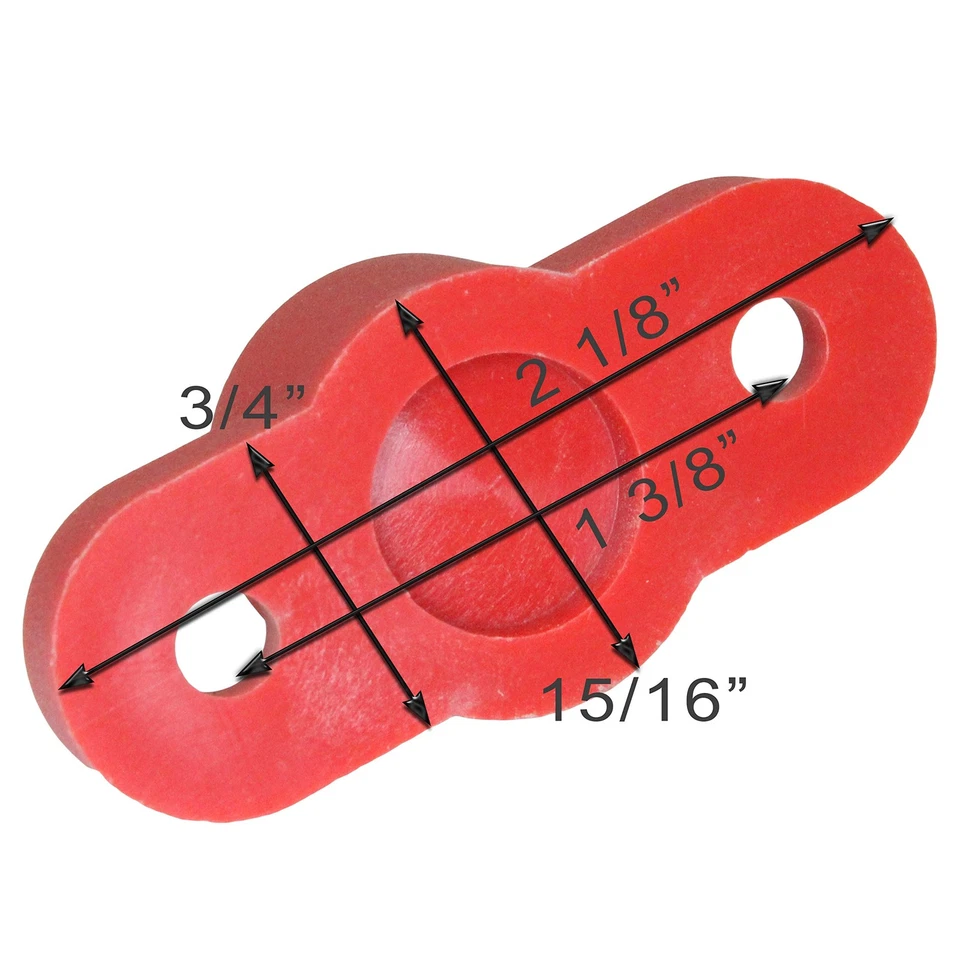 CRESTIN- Red Black Terminal Block Set Insulated Battery Power Post 3/8 In Bolt Base