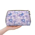 thumbnail image 4 of Naloa Winter With Snowflakes Leather Makeup Bag for Purse Travel, Portable Small Cosmetic Organizer for Women and Girls, Make up Bag with Zipper, 4 of 8