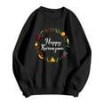 thumbnail image 3 of uikmnh Mens Sweatshirts Men and Women Kwanzaa Fall Plus Hoodless Pullovers Fashion Sweatshirts Holiday Logo Print Clothing Tops Size:XL, 3 of 4