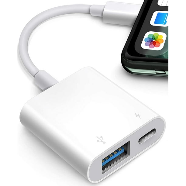 Adaptateur iPhone / iPad Lightning vers USB + Jack 3.5mm +