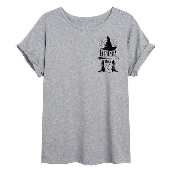 Wicked - Elphaba Hat And Shoes - Women's Oversized Graphic T-Shirt