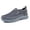 Gray, variant on Men Mesh Slip On Walking Sneakers Soft Cushioned Sole Breathable Indoor Outdoor Leisure Daily Footwear