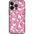 thumbnail image 1 of Phone Case for iPhone 11 14 12 13 Pro Max 7 8 XR X XS 6 6S Plus MINI Silicone Capa Pink Red Many Color Hello Kitty LXY, 1 of 7