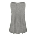 thumbnail image 6 of Qwertyu Plus Size Tank Tops for Womens Casual Summer Boho Shirts with Button Loose Sleeveless Tunic Tops Gray L, 6 of 7
