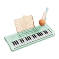 thumbnail image 4 of MERIGLARE Kids Piano Keyboard Gift Multifunctional Musical Instrument Teaching 37 Keys Green, 4 of 9