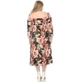 thumbnail image 3 of White Mark Robe de Maternité à Épaules Dénudées à Imprimé Floral (Femmes), 3 of 7