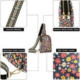 thumbnail image 6 of FORMRS Womens Crossbody Sling Bag Travel Daypack Shoulder Chest Backpack, Small Colorful Flower, 6 of 7