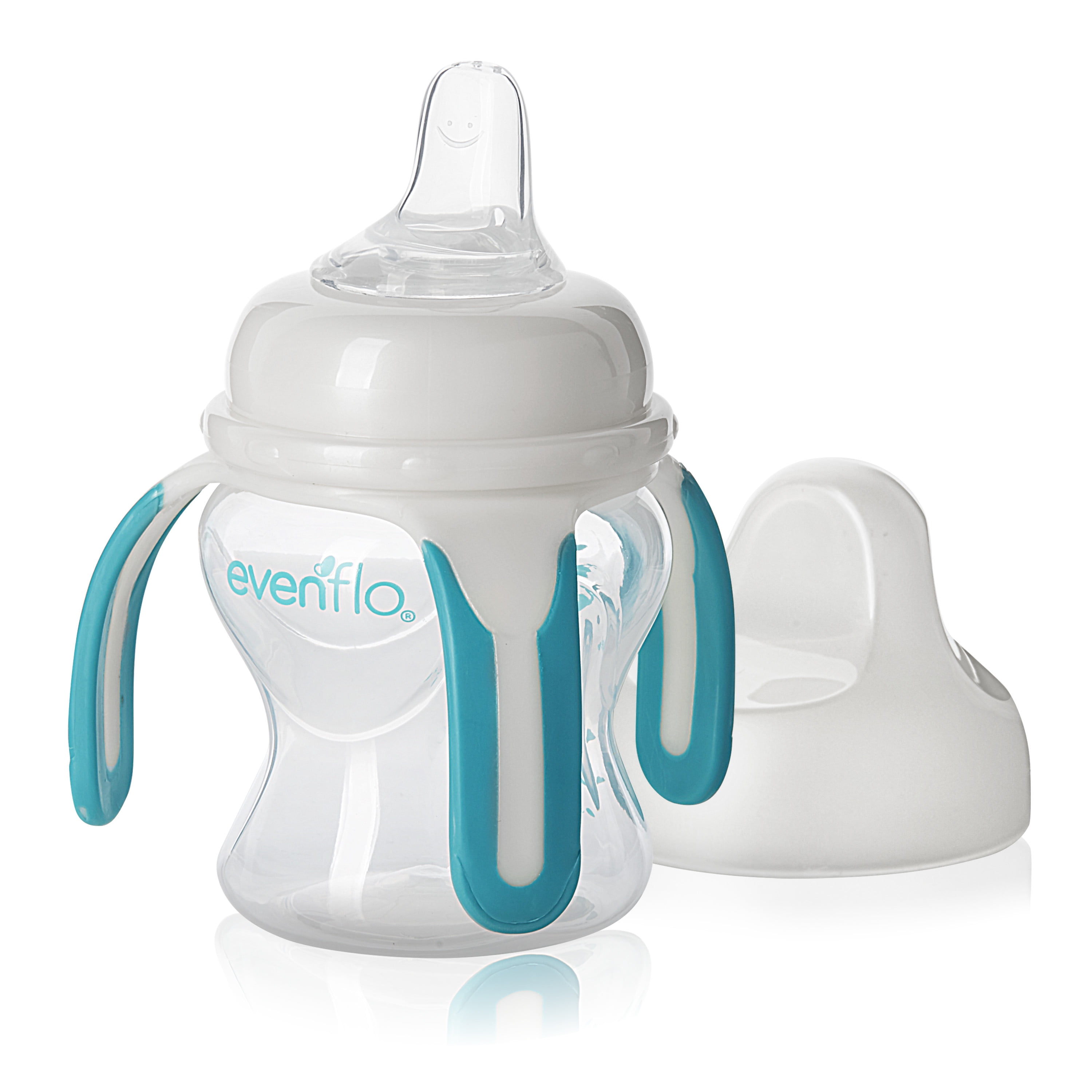 Evenflo Soft-Flo 3-Handled Soft Spout Trainer Sippy Cup - 5oz, Clear, 1ct