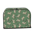 thumbnail image 6 of Toaster Covers 2 Slice, Classic Cute Goat Green Waterproof Bread Machine Cover Fits for Standard 2 Slice Toasters, Home Decor Toaster Protection with Hanging Rope, 6 of 7