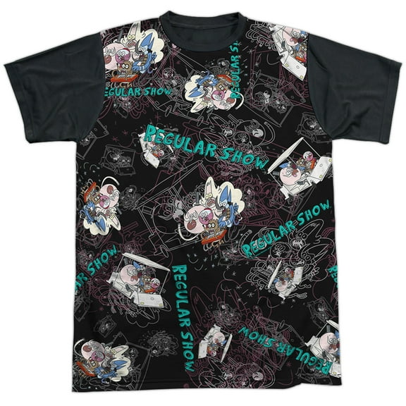 Regular Show Golf Cart Ride Unisex Adult Halloween Costume Sublimated T Shirt