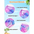 thumbnail image 3 of Usaibhir Girls Rash Guard Swimsuit Scales Print Shirt with Shorts for Sports Girls Swimsuits Size 3-10Y, 3 of 8