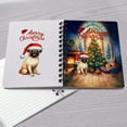 thumbnail image 4 of Merry Christmas Pug Santa Hat Xmas Tree Winter Holiday Spiral Bound Journal Dog Lover Gifts 5x7in Spiral Notebook - 01013, 4 of 5